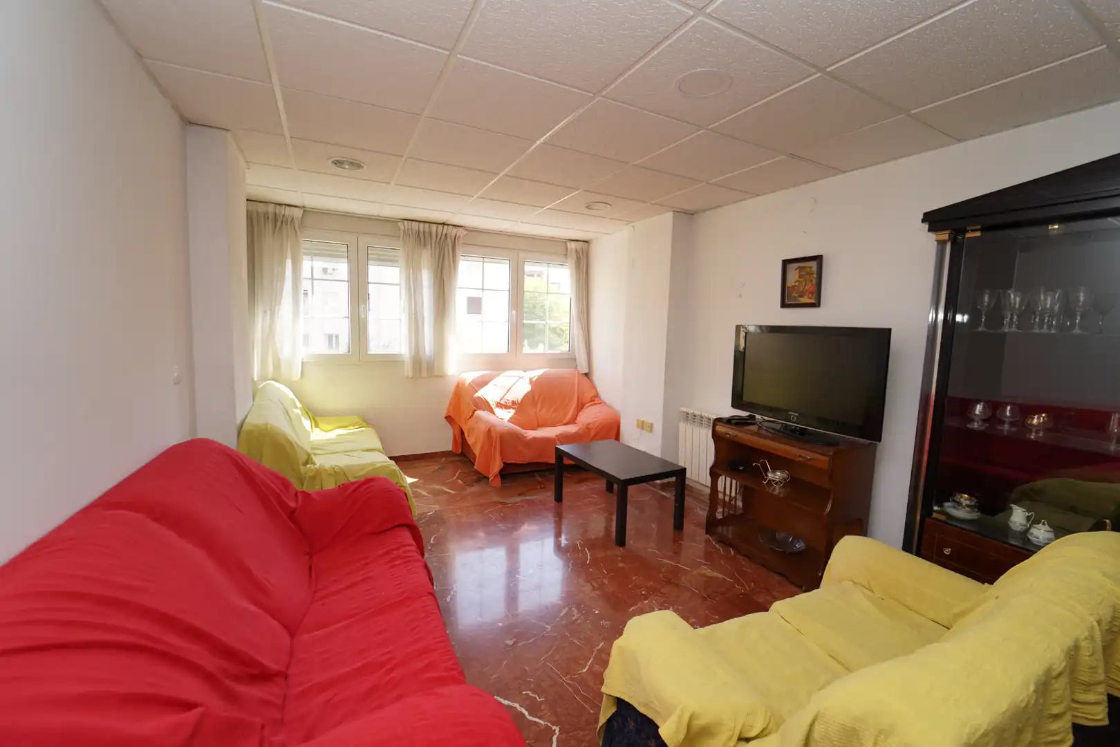 Wohnzimmer von Wohnung zur Miete in Granada mit Heizung, Möbliert und Ofen