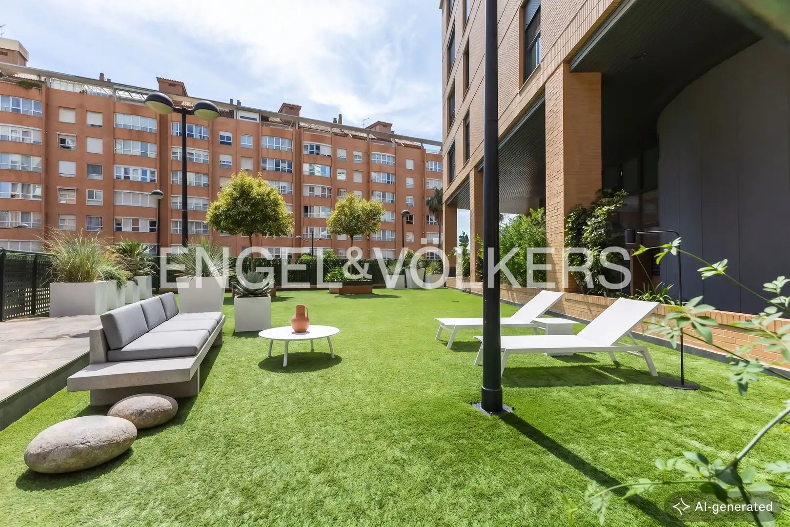 Terrace of Flat for sale in Valencia  with Air Conditioner, Heating and Private garden