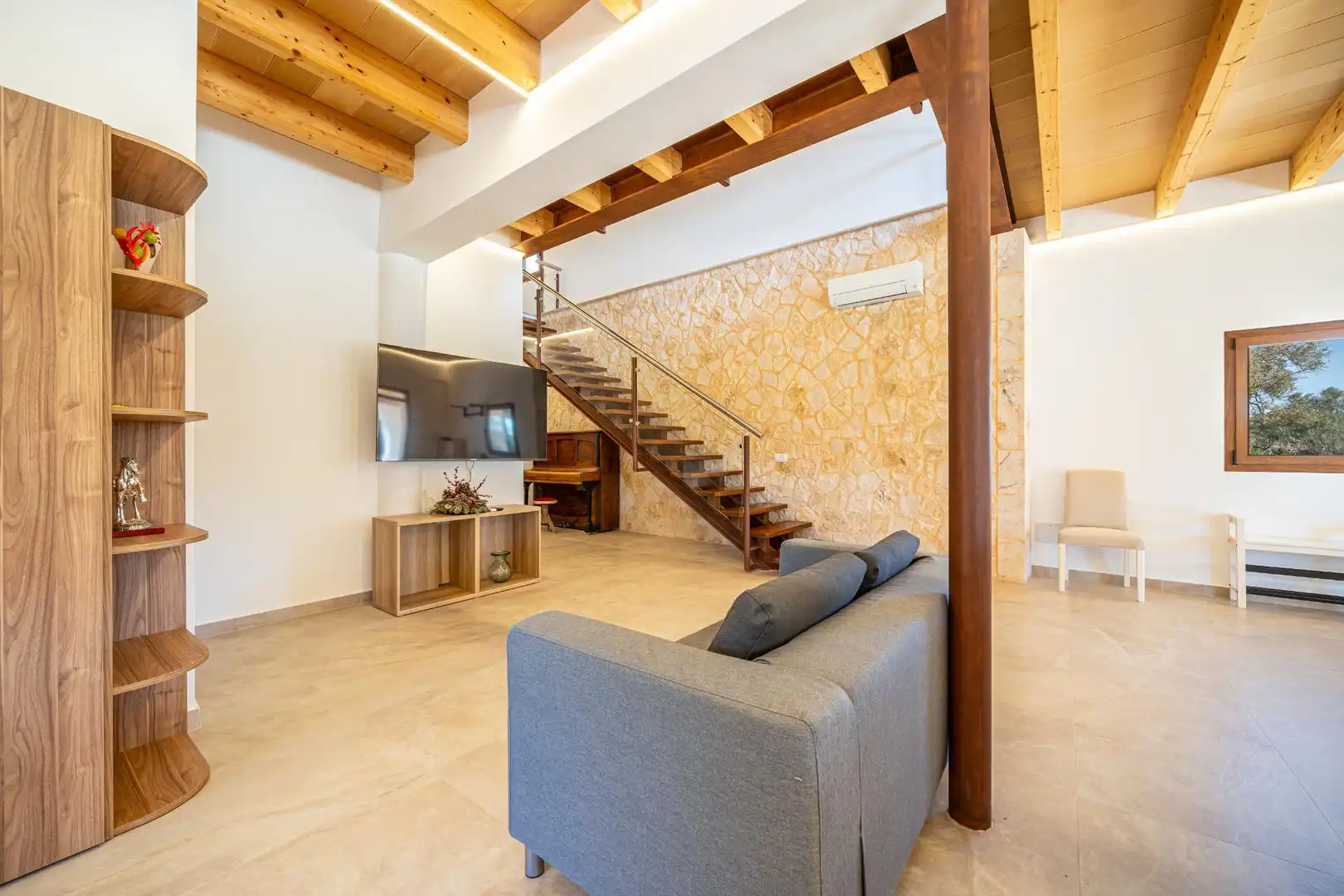 Sala de estar de Finca rústica de alquiler en Llucmajor