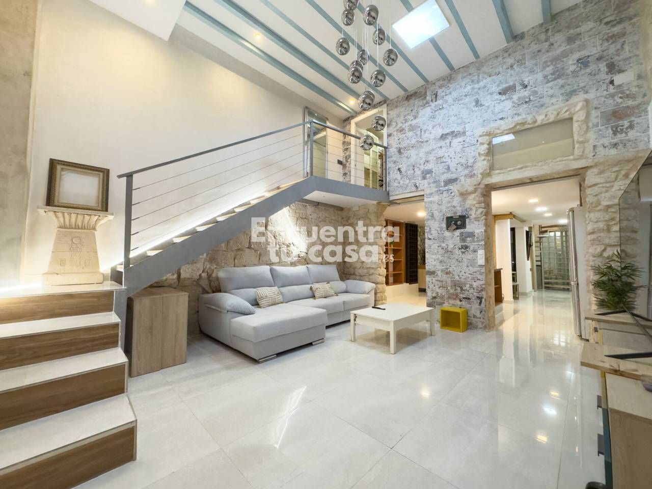 Sala de estar de Dúplex en venta en Alicante / Alacant con Aire acondicionado, Calefacción y Terraza