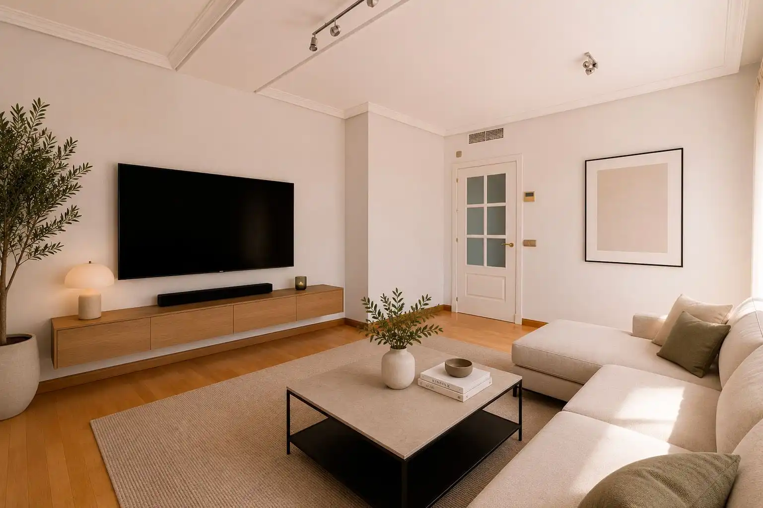 Sala de estar de Ático de alquiler en Madrid con Jardín privado, Parquet y Trastero