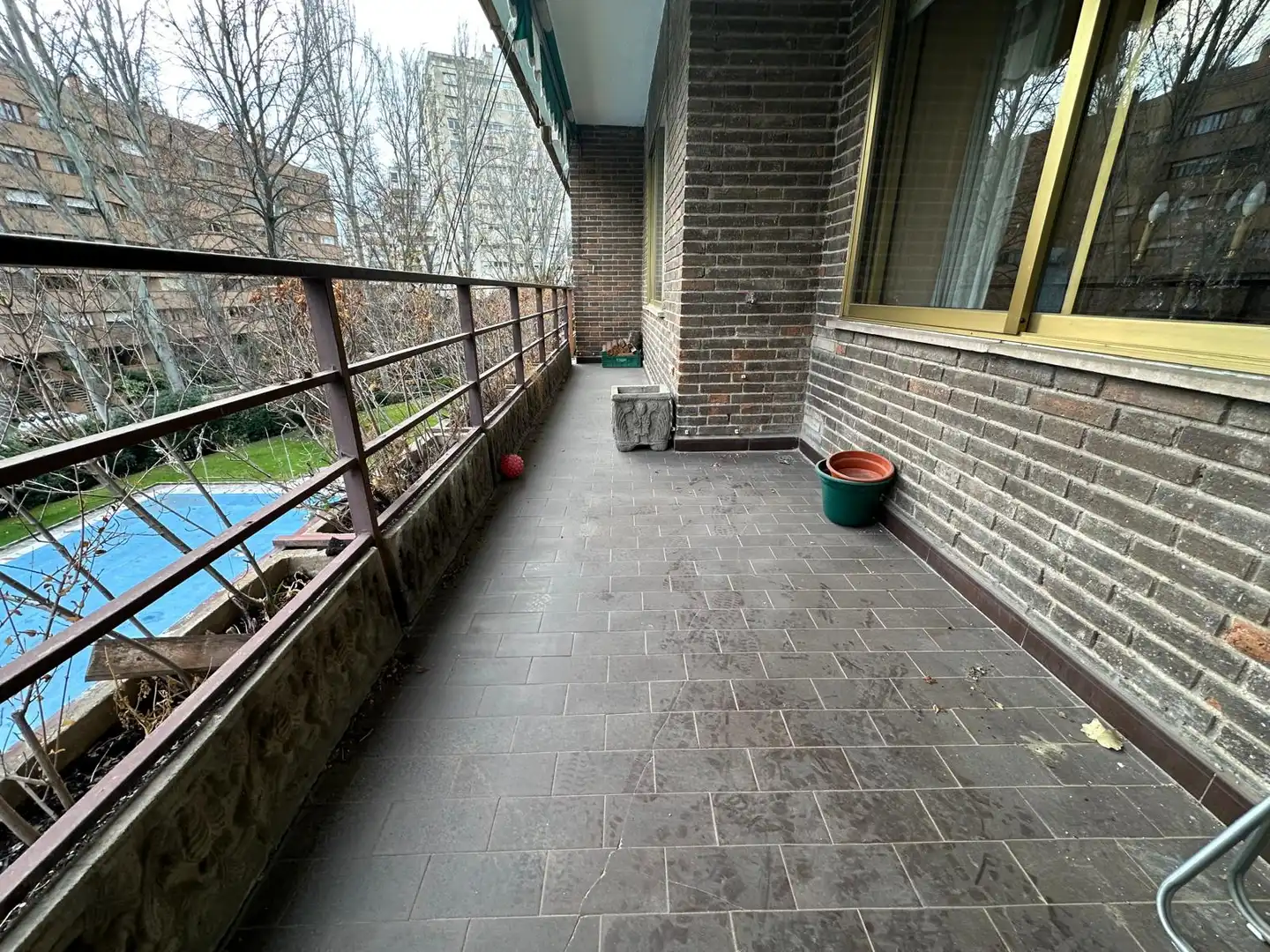 Balcony of Flat for sale in Madrid  with Parquet flooring, Terrace and Storage room