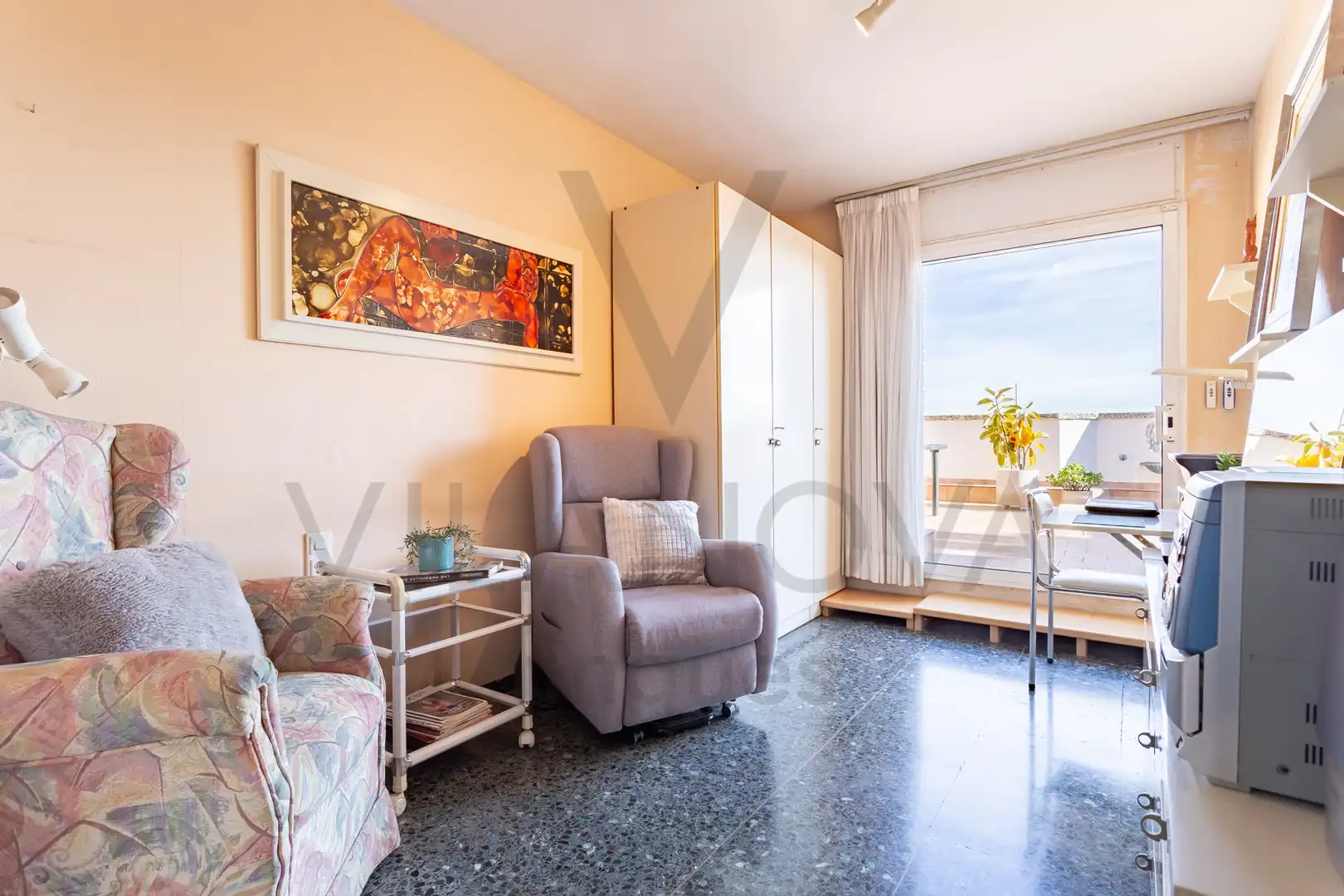 Schlafzimmer von Dachboden zum Verkauf in Reus mit Heizung, Terrasse und Abstellraum