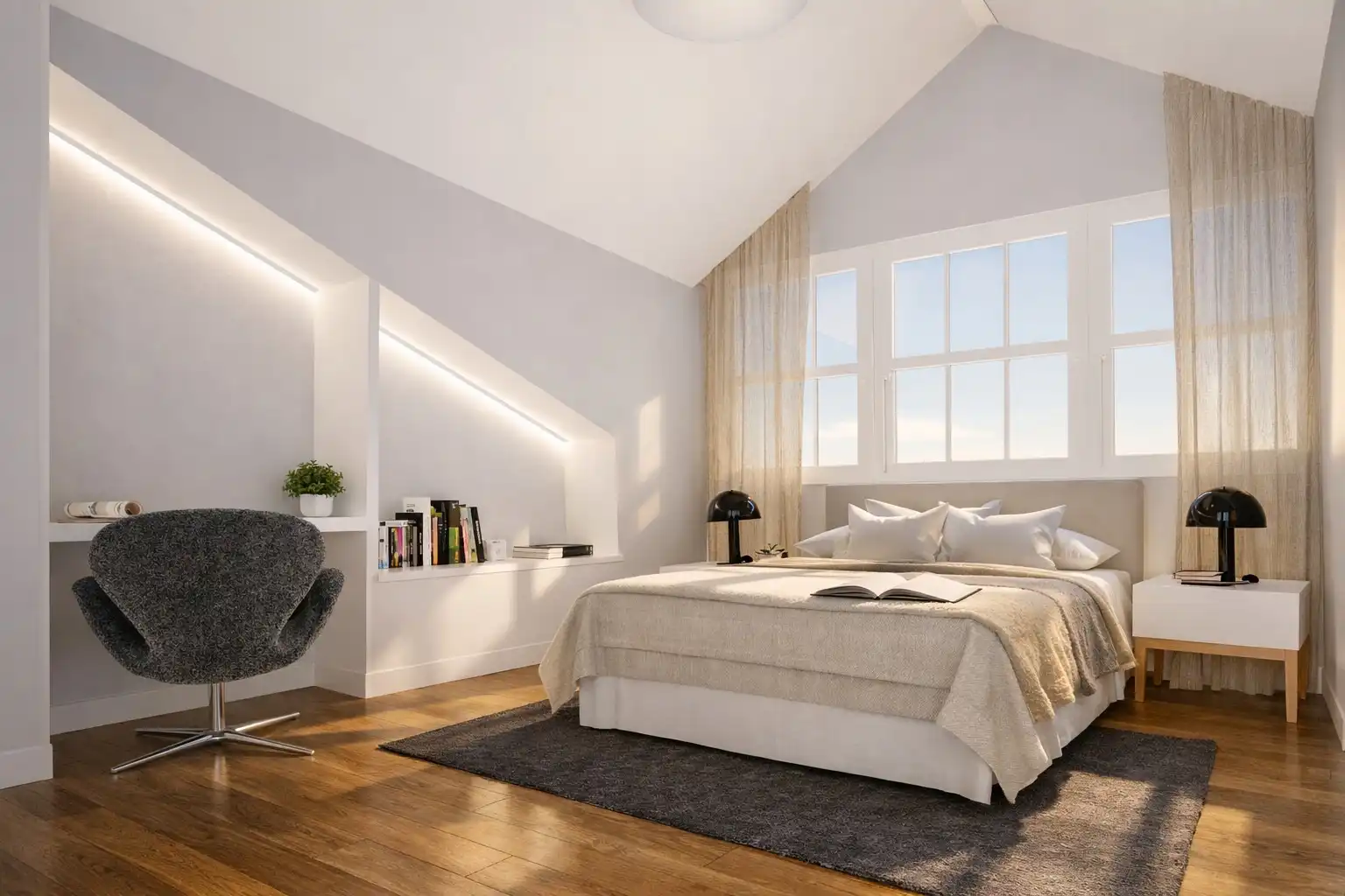 Schlafzimmer von Erdgeschoss zum Verkauf in Ferrol mit Heizung, Ofen und Waschmaschine