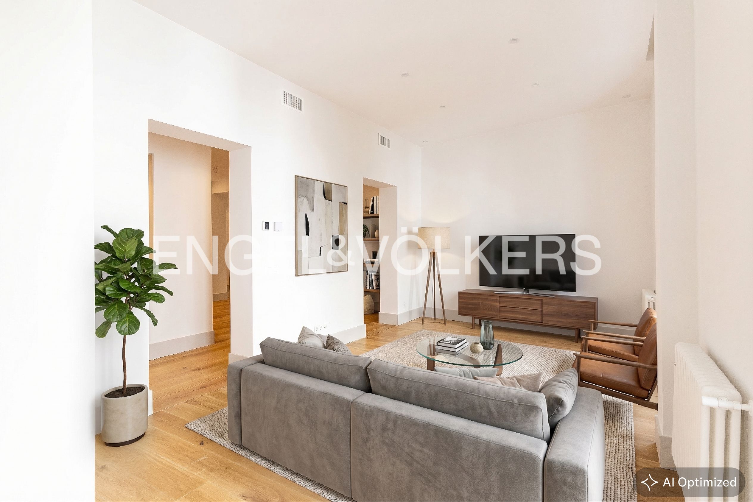 Sala de estar de Piso en venta en  Madrid Capital con Aire acondicionado, Calefacción y Balcón