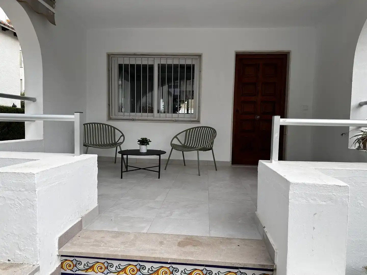 Terrassa de Casa adosada de lloguer en Sueca amb Aire condicionat, Moblat i Balcó