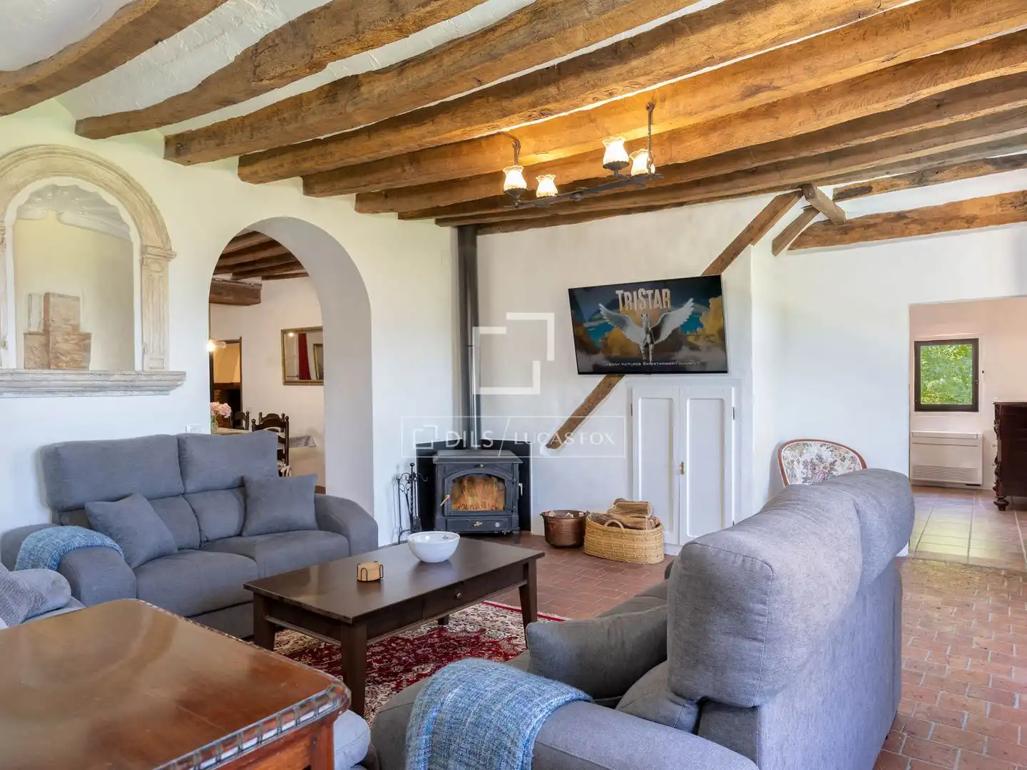 Sala d'estar de Finca rústica en venda en Vilademuls amb Aire condicionat, Jardí privat i Traster