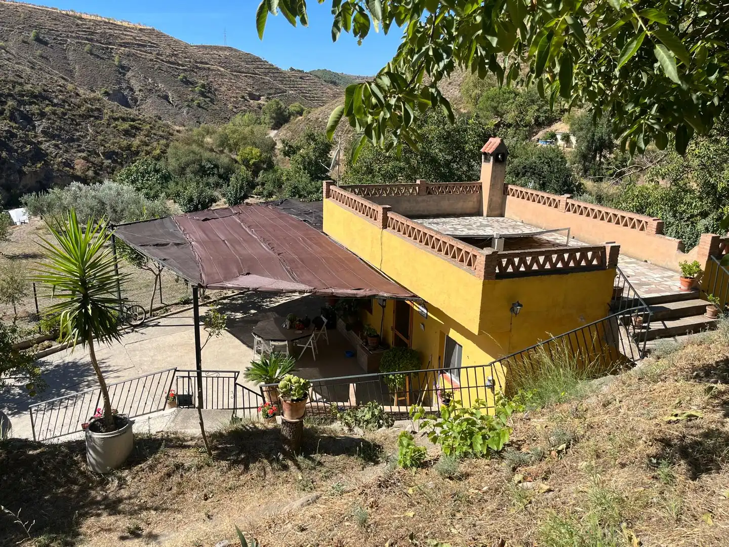 Vista exterior de Finca rústica en venta en Dúrcal con Jardín privado, Terraza y Amueblado
