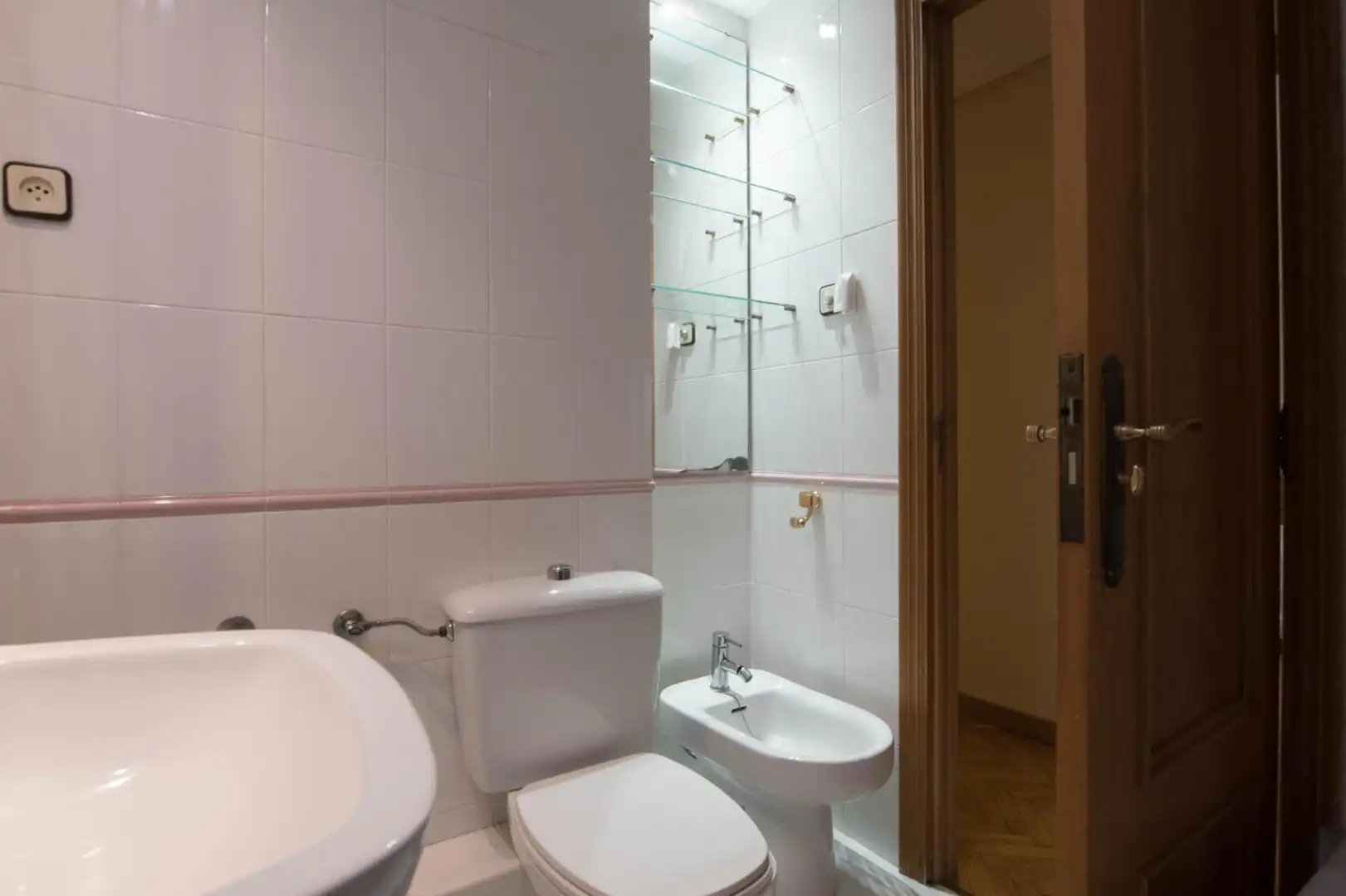 Badezimmer von Wohnung zur Miete in Murcia mit Heizung, Parkett und Terrasse