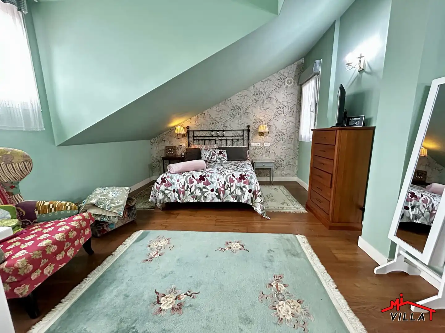 Habitación de Casa o chalet en venta en Bárcena de Cicero con Calefacción, Terraza y Amueblado