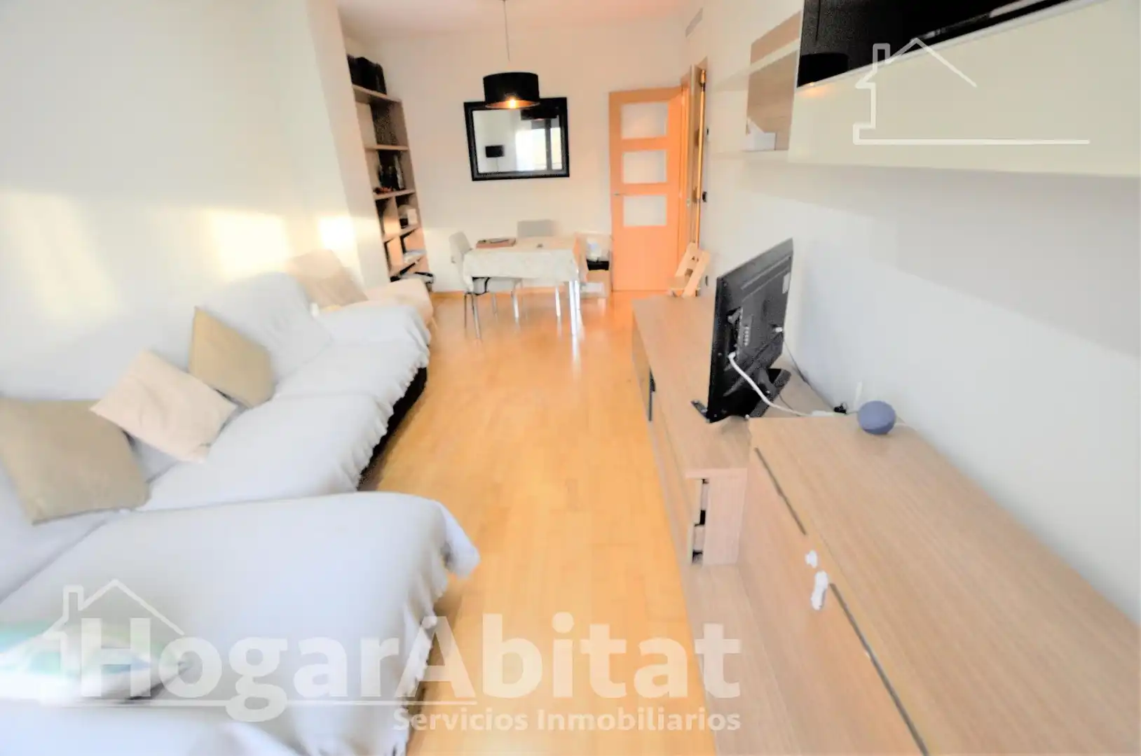 Wohnzimmer von Wohnung zum Verkauf in Puçol mit Klimaanlage, Parkett und Terrasse