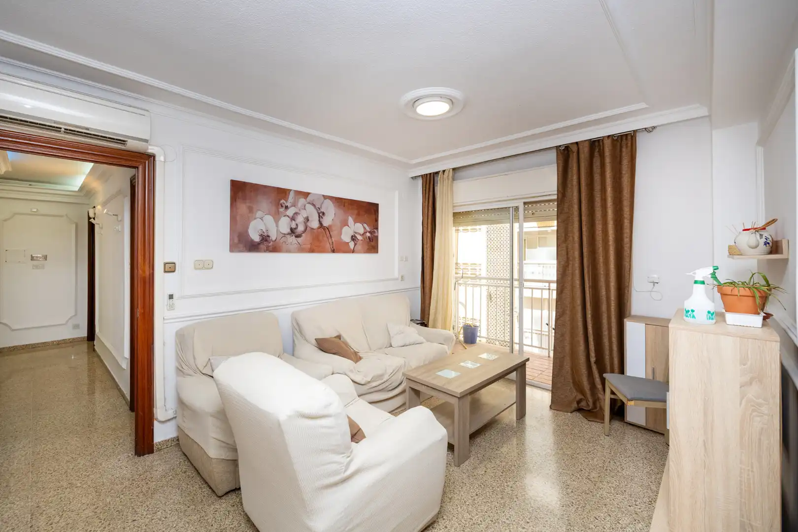 Wohnzimmer von Wohnung zur Miete in Granada mit Klimaanlage, Möbliert und Waschmaschine