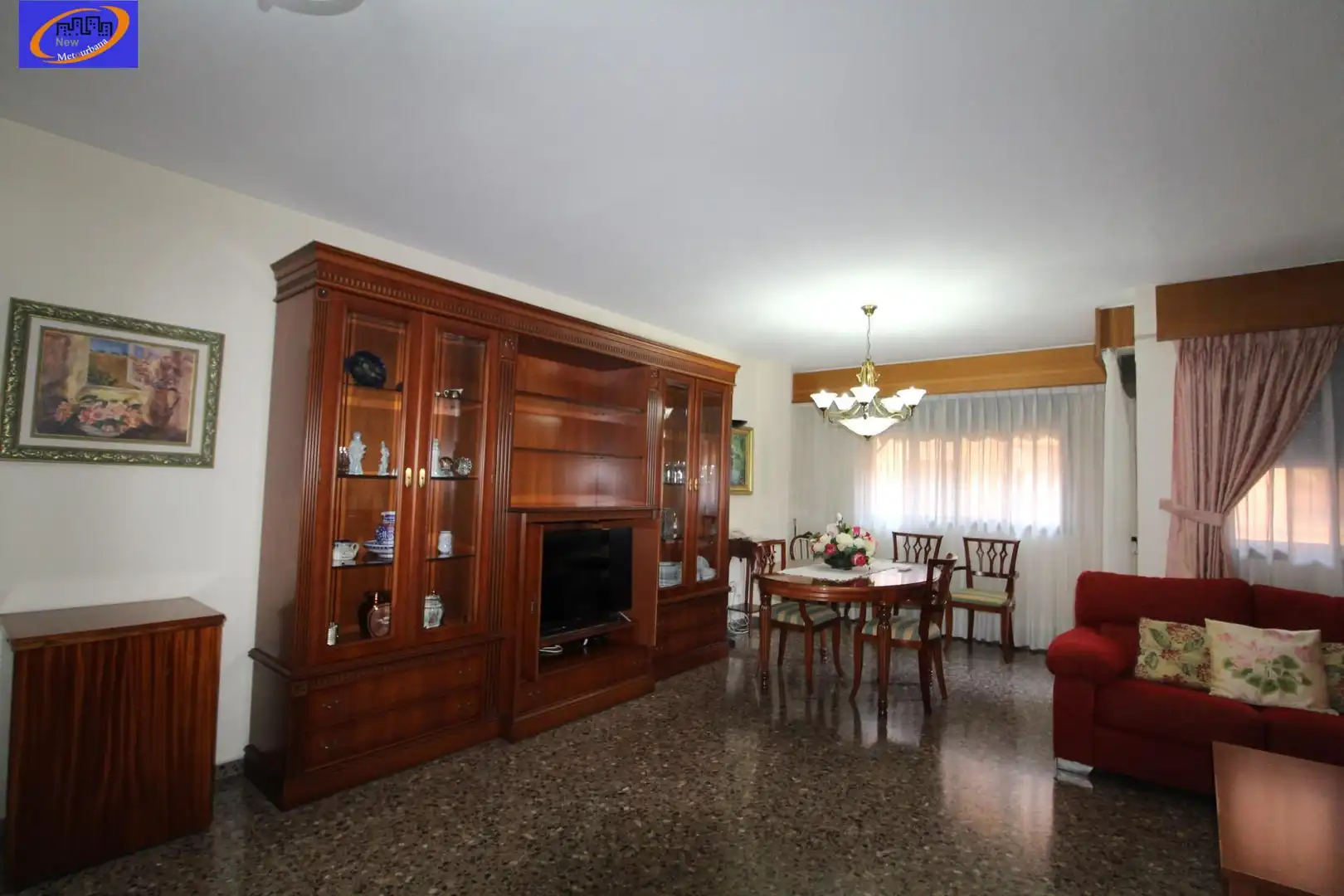 Living room of Flat for rent in Mislata  with Air Conditioner, Heating and Furnished