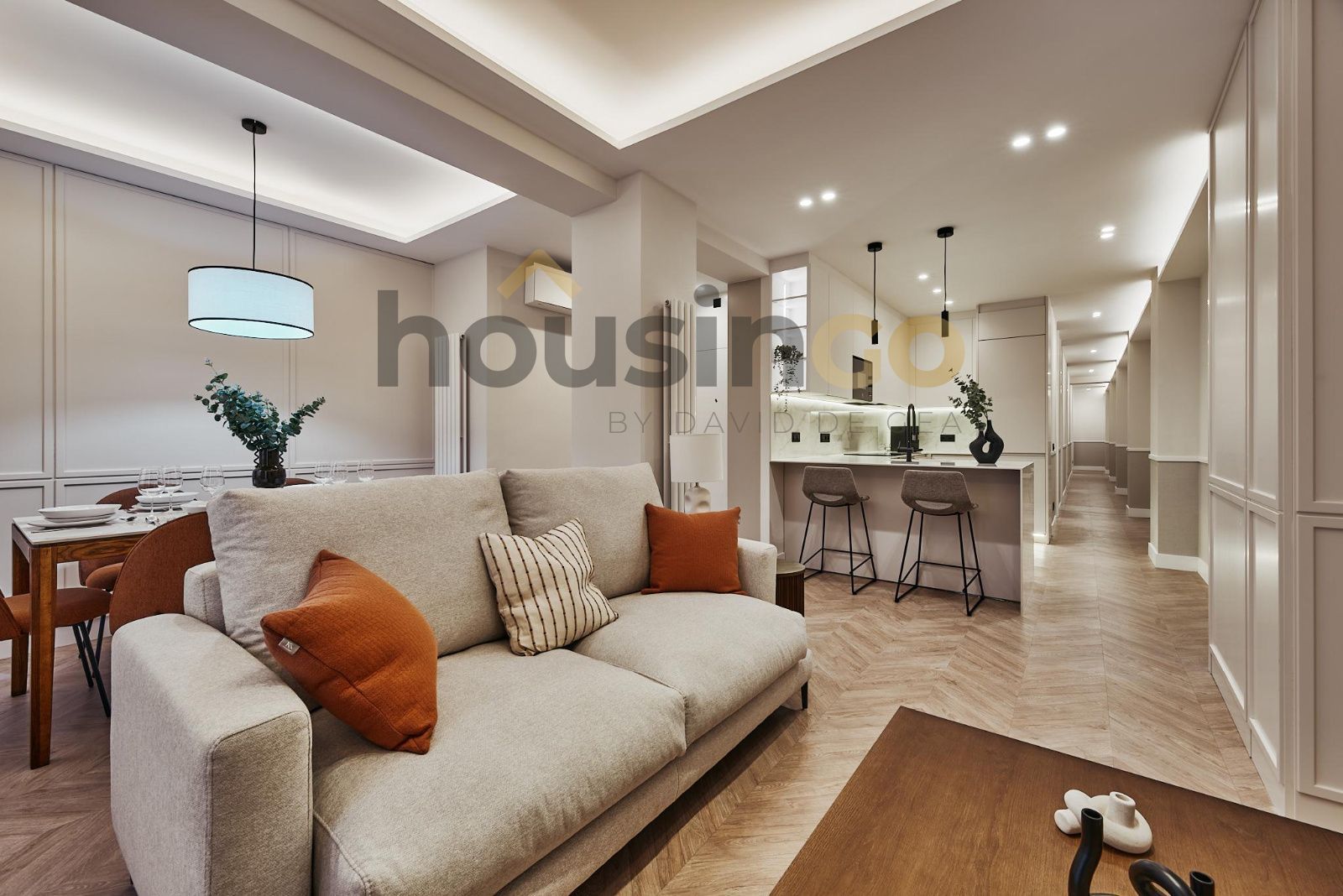 Living room of Flat for sale in  Madrid Capital  with Air Conditioner and Heating