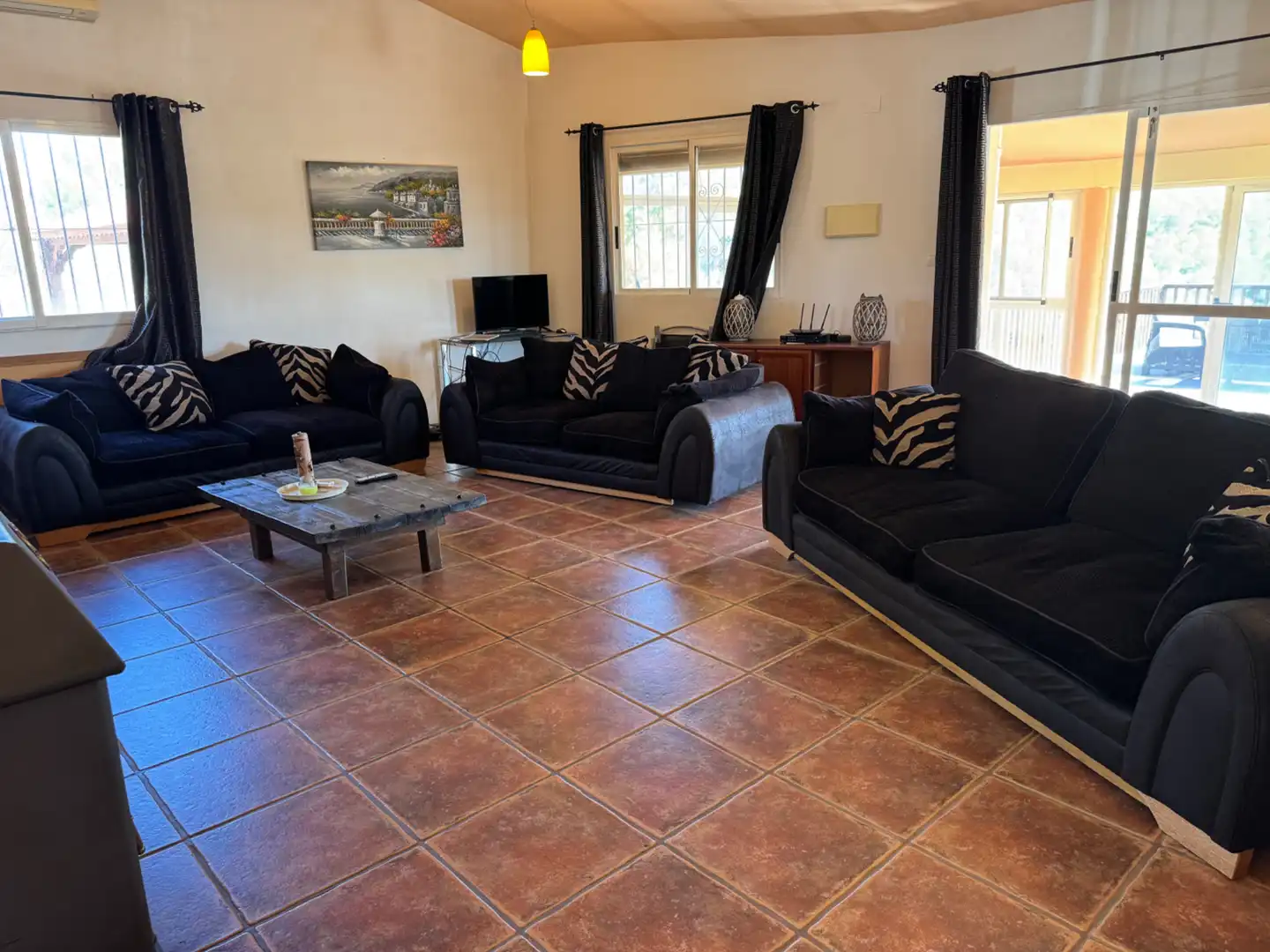 Living room of Houses for sale in Caravaca de la Cruz  with Air Conditioner, Private garden and Terrace