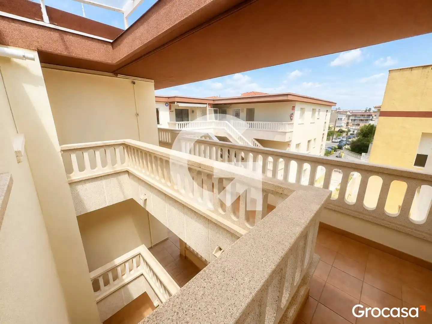 Terrasse von Wohnung zum Verkauf in Cubelles mit Klimaanlage, Heizung und Ofen