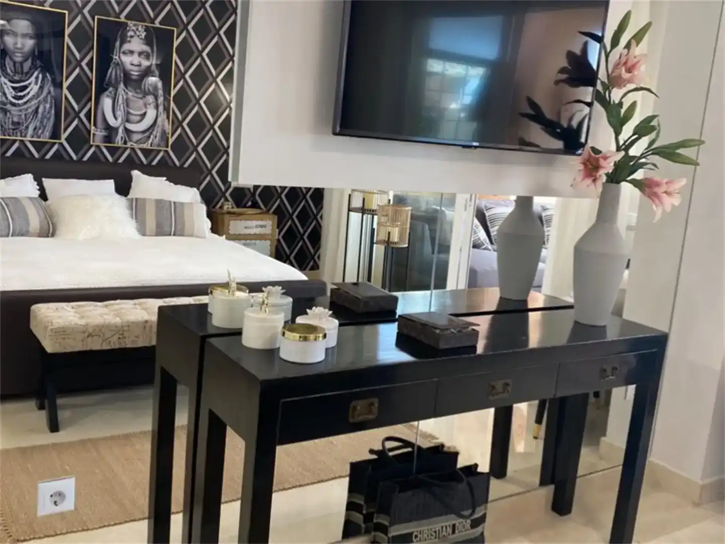 Sala d'estar de Apartament en venda en Marbella amb Aire condicionat i Piscina