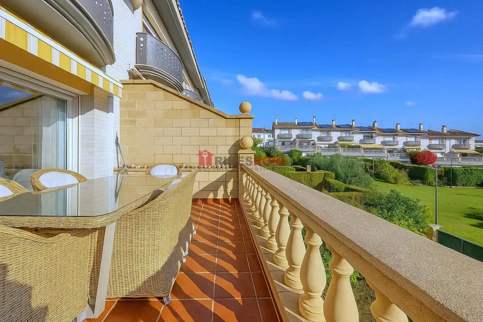 Terrace of Detached homes for sale in Sant Pere de Ribes  with Air Conditioner, Heating and Private garden