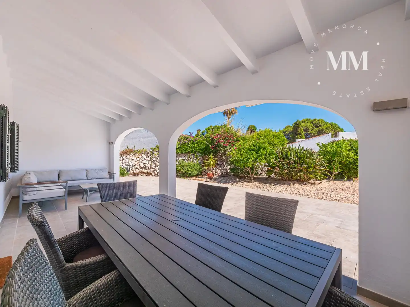 Terrassa de Casa o xalet en venda en Es Castell amb Aire condicionat, Jardí privat i Terrassa