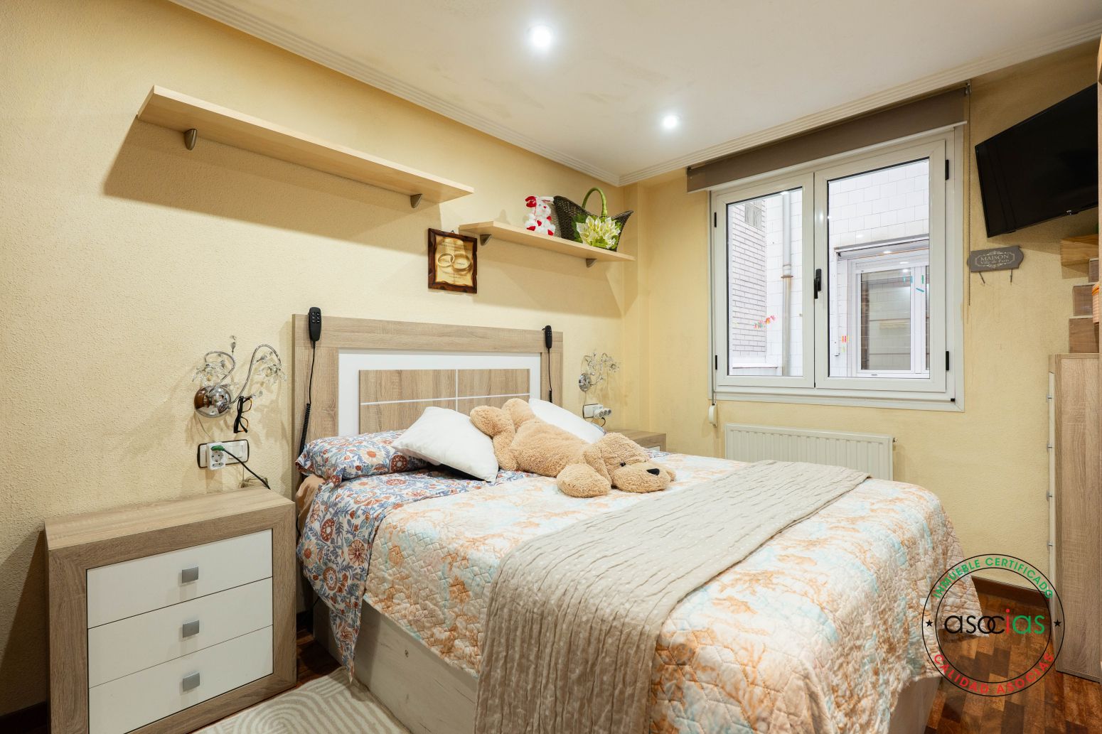 Bedroom of Flat for sale in Gijón   with Heating, Parquet flooring and Storage room