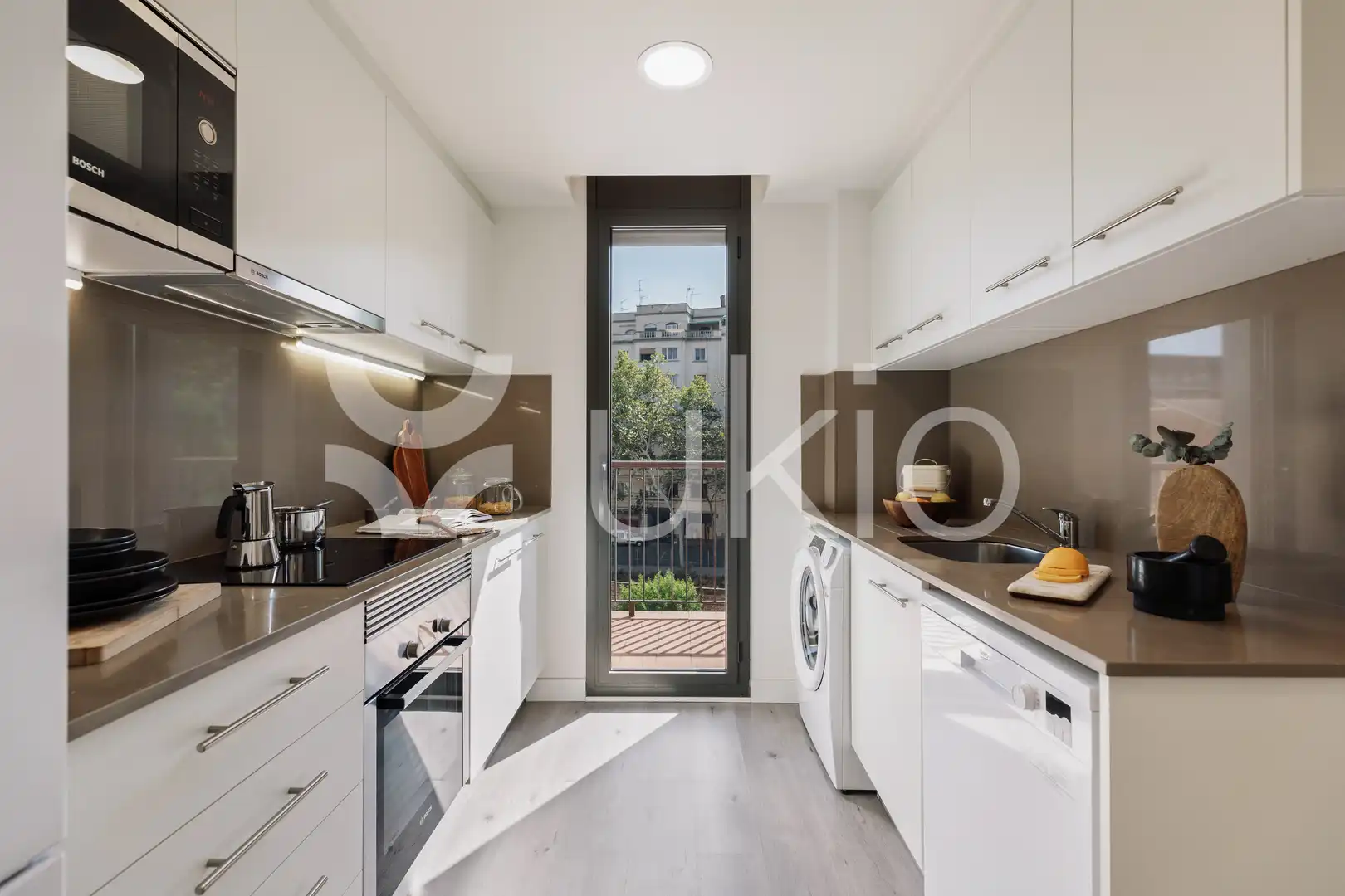 Kitchen of Apartments for rent in Barcelona  with Air Conditioner, Heating and Parquet flooring
