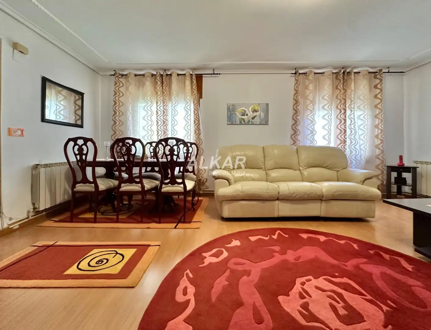 Living room of Houses for sale in Ribaforada  with Air Conditioner, Heating and Parquet flooring