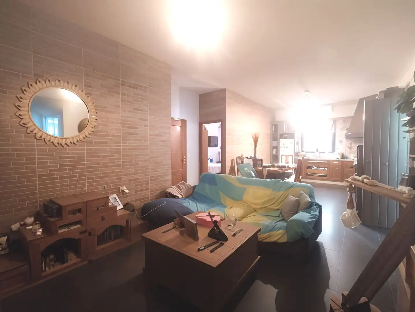 Sala d'estar de Finca rústica en venda en Puebla de Sancho Pérez amb Aire condicionat, Jardí privat i Traster