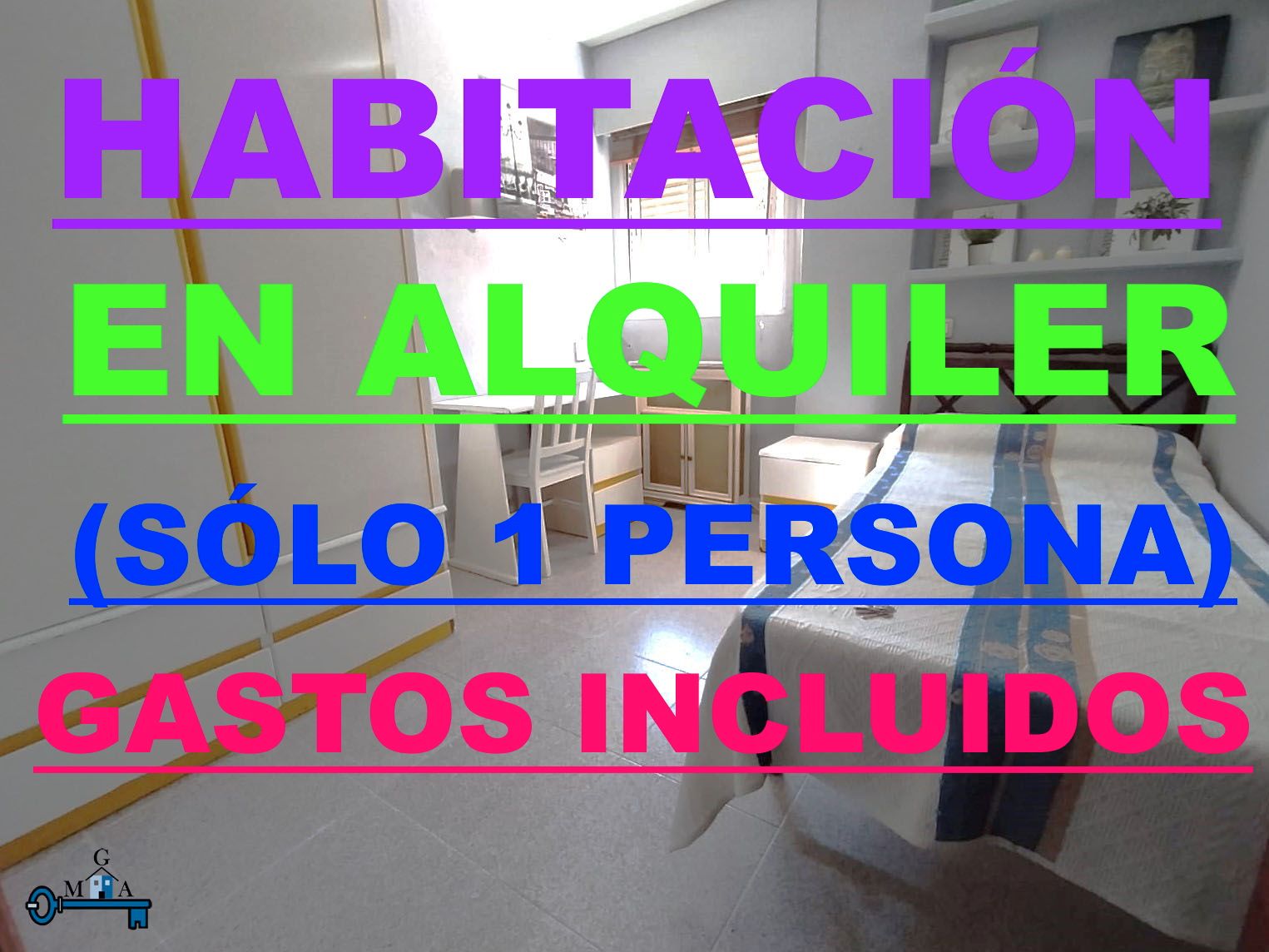 Dormitori de Pis per a compartir en Fuenlabrada amb Calefacció, Terrassa i Moblat