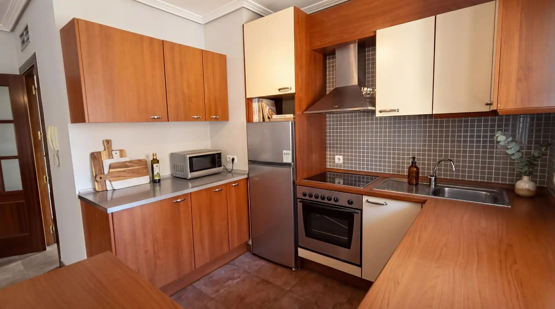 Cocina de Apartamento en venta en Roquetas de Mar con Aire acondicionado, Calefacción y Terraza