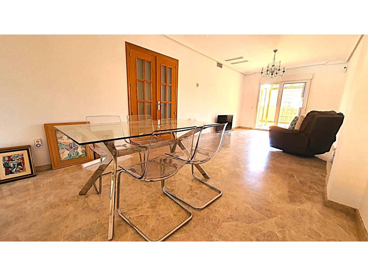 Dining room of Duplex for sale in  Almería Capital  with Air Conditioner, Heating and Private garden