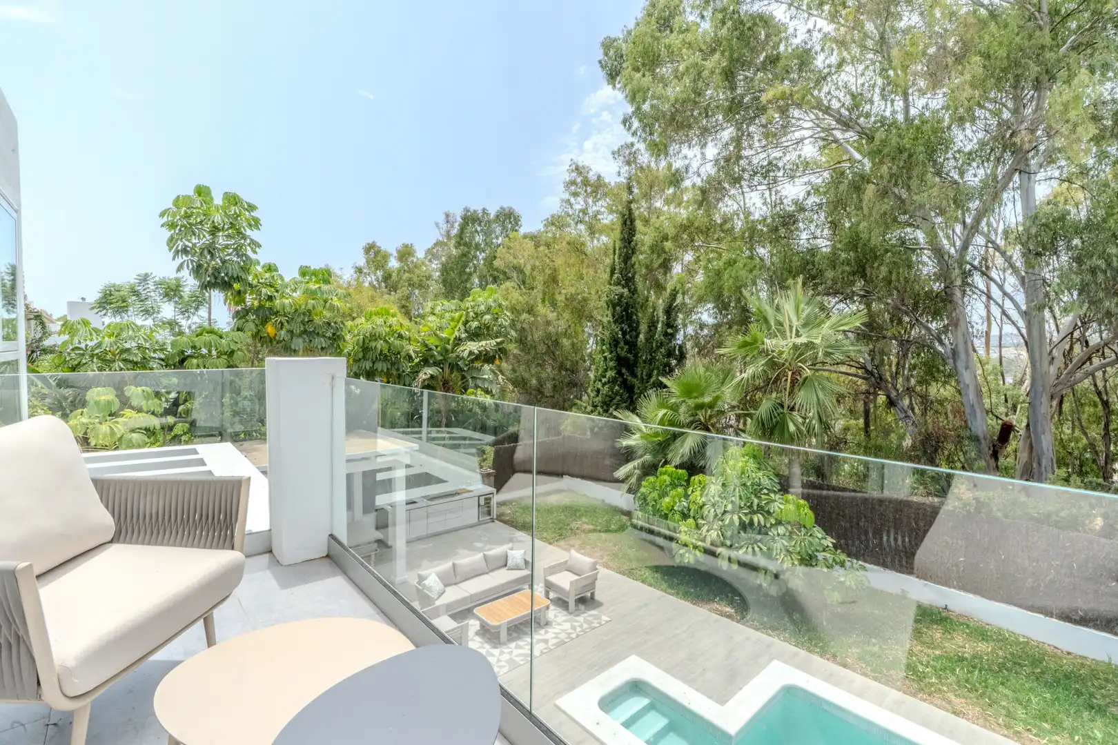 Terrassa de Casa o xalet de lloguer en Marbella amb Aire condicionat, Calefacció i Jardí privat