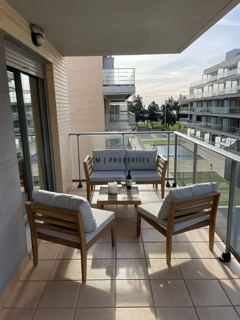 Terrasse von Wohnungen zur Miete in Moncofa mit Klimaanlage, Heizung und Terrasse
