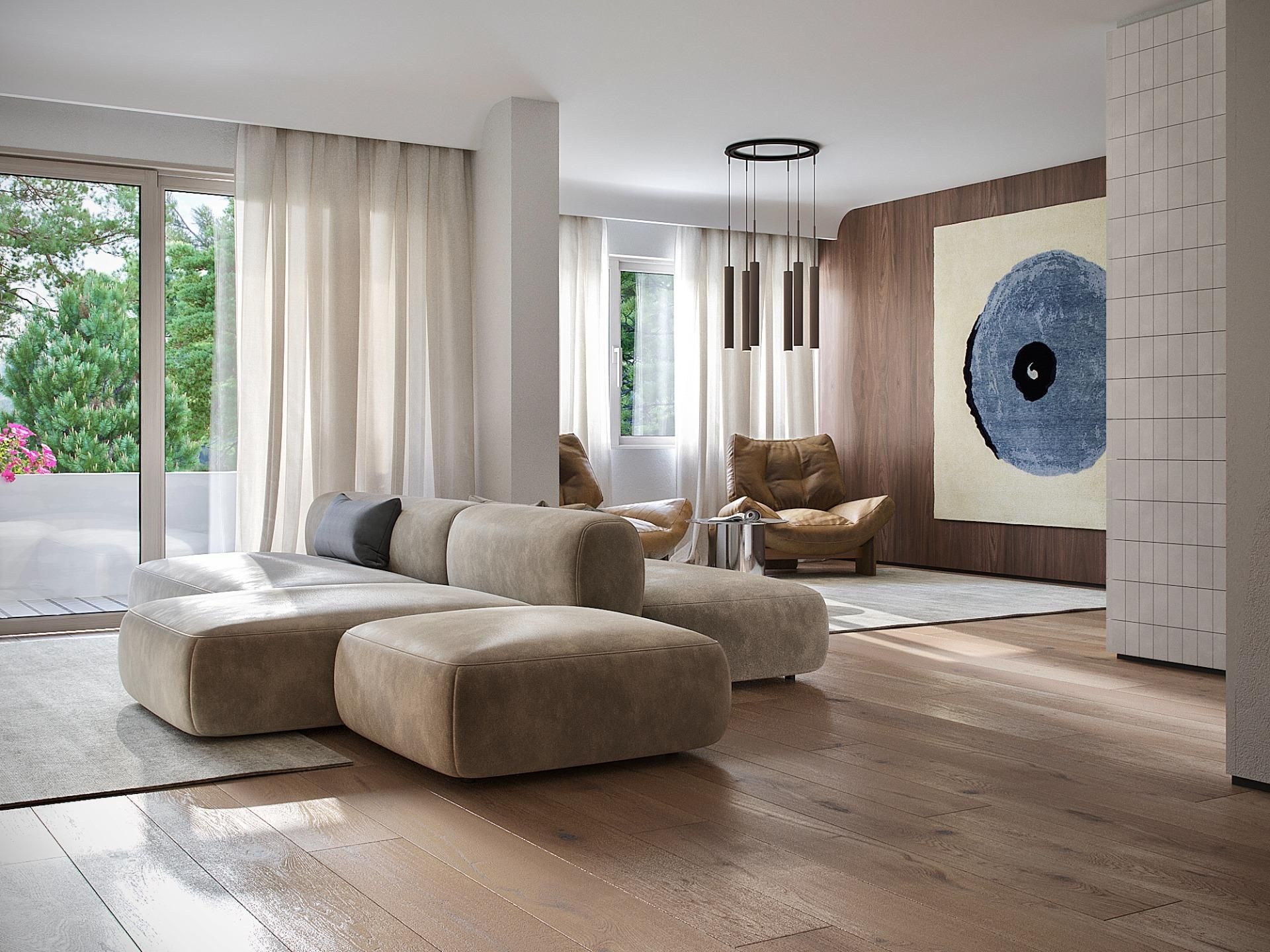 Sala d'estar de Pis en venda en  Barcelona Capital amb Aire condicionat, Calefacció i Jardí privat