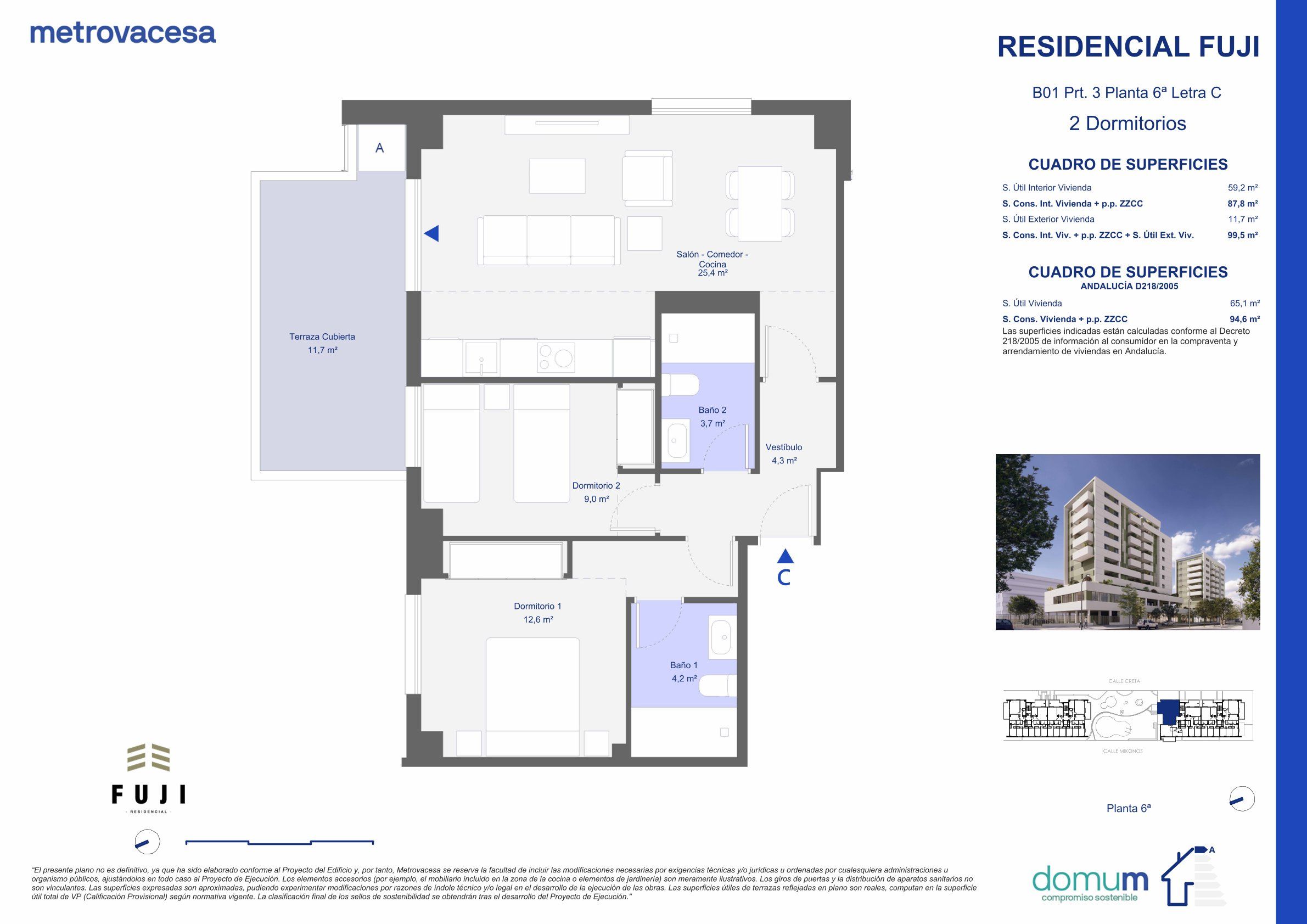 Piso en venta en SUSDBP Palmas Altas Sur, Bellavista