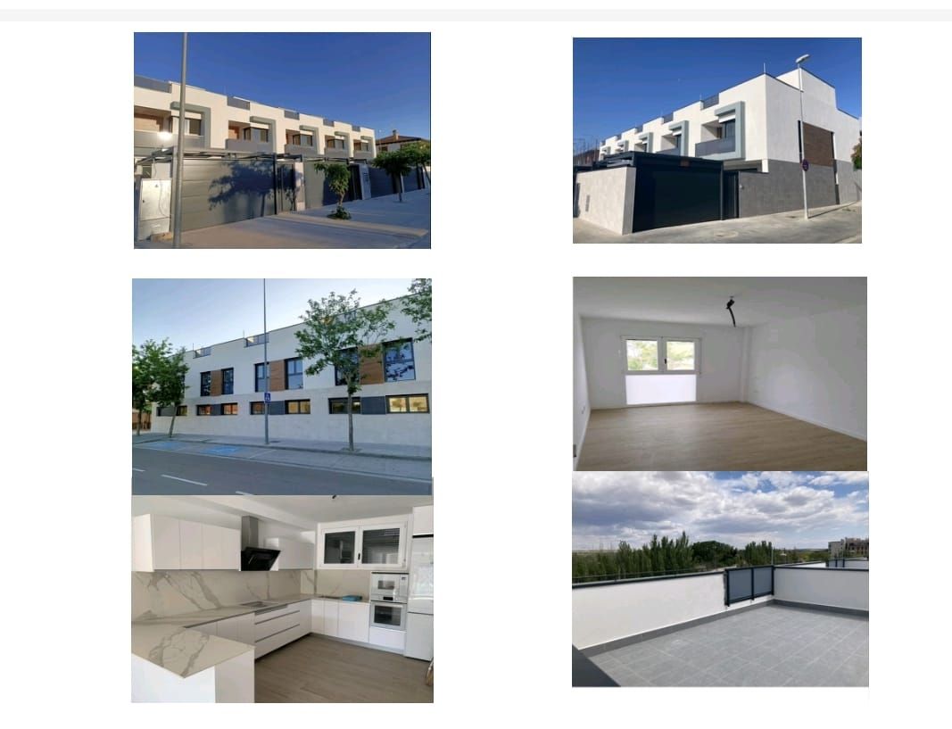 Exterior view of Single-family semi-detached for sale in Zuera  with Air Conditioner, Heating and Private garden