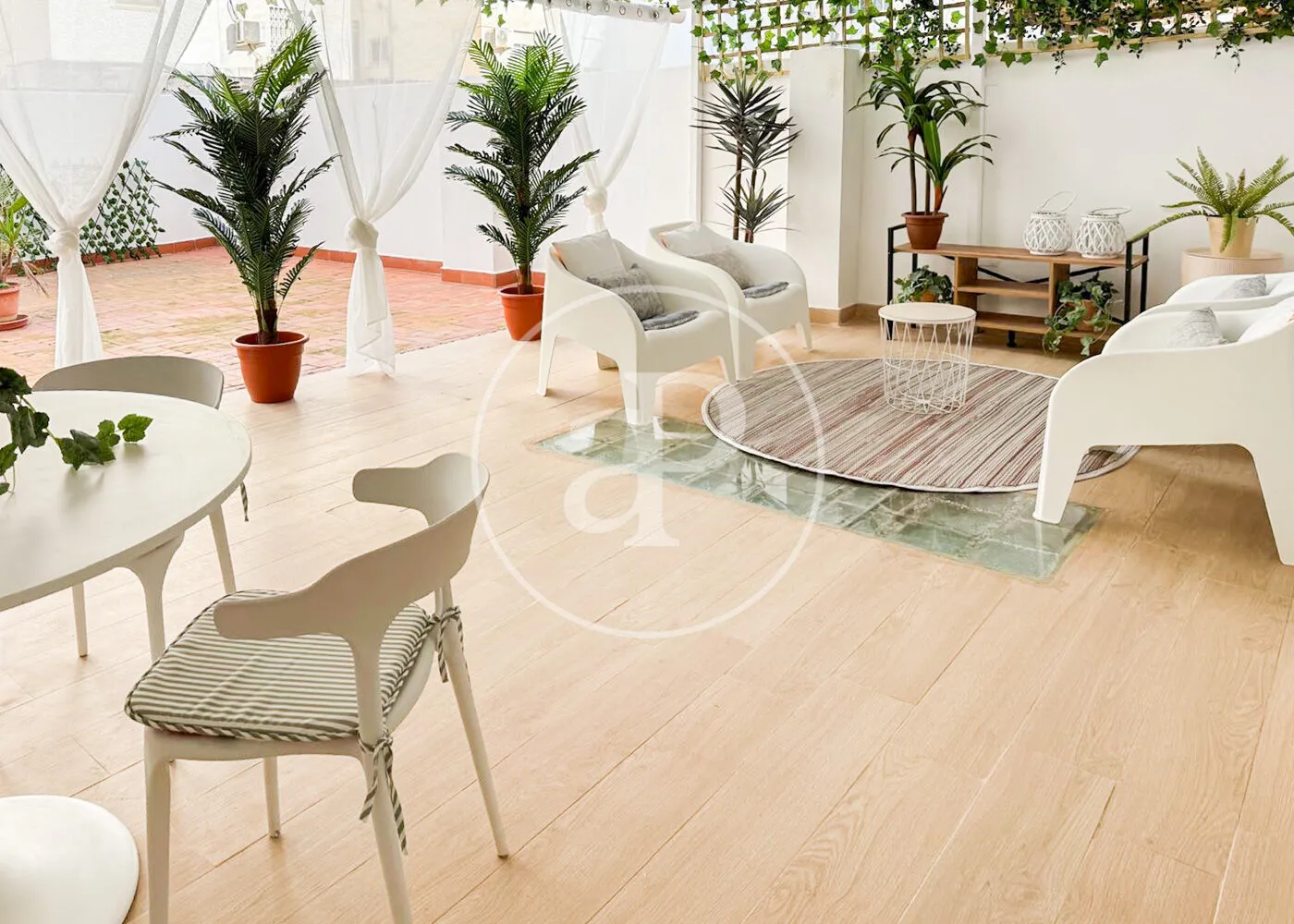 Terrace of Flat for sale in  Valencia Capital  with Air Conditioner, Terrace and Storage room