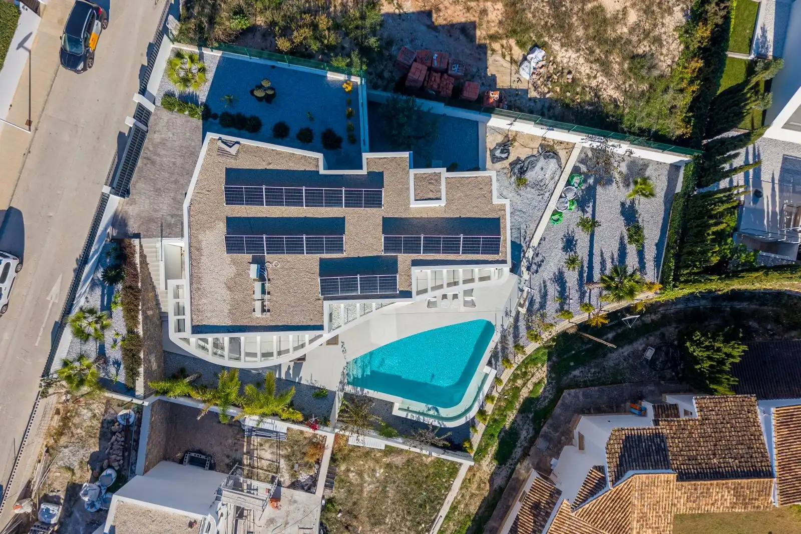 Piscina de Casa o chalet en venta en Moraira con Aire acondicionado, Calefacción y Jardín privado