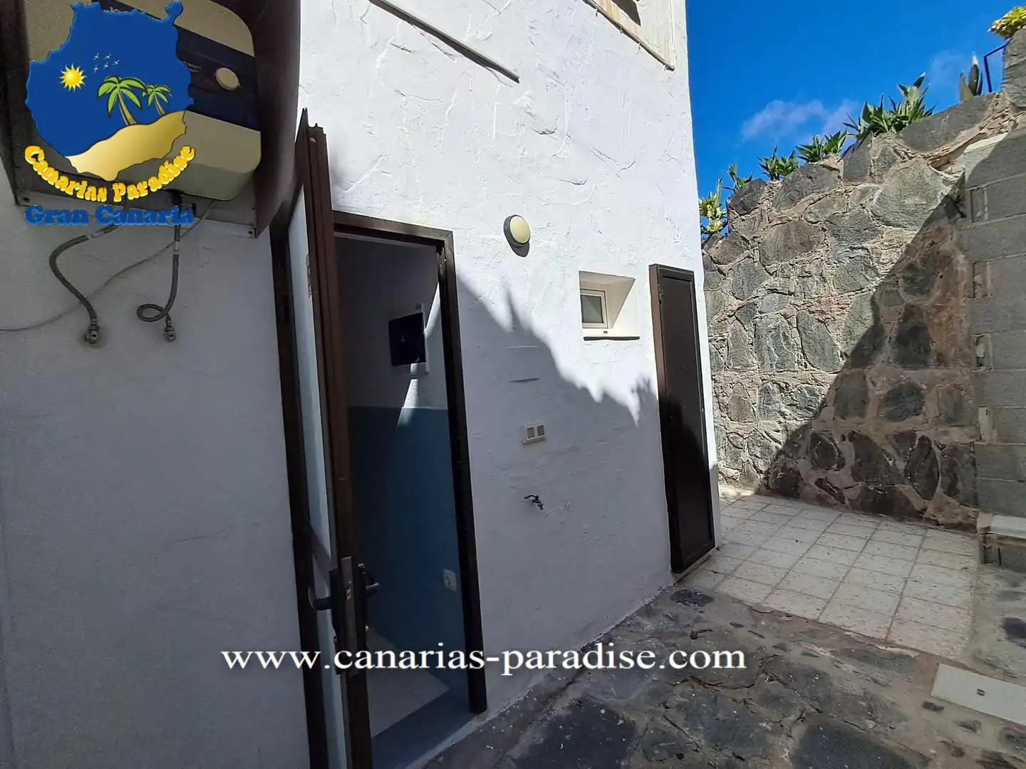 Außenansicht von Maisonette zum Verkauf in Mogán mit Klimaanlage, Terrasse und Möbliert