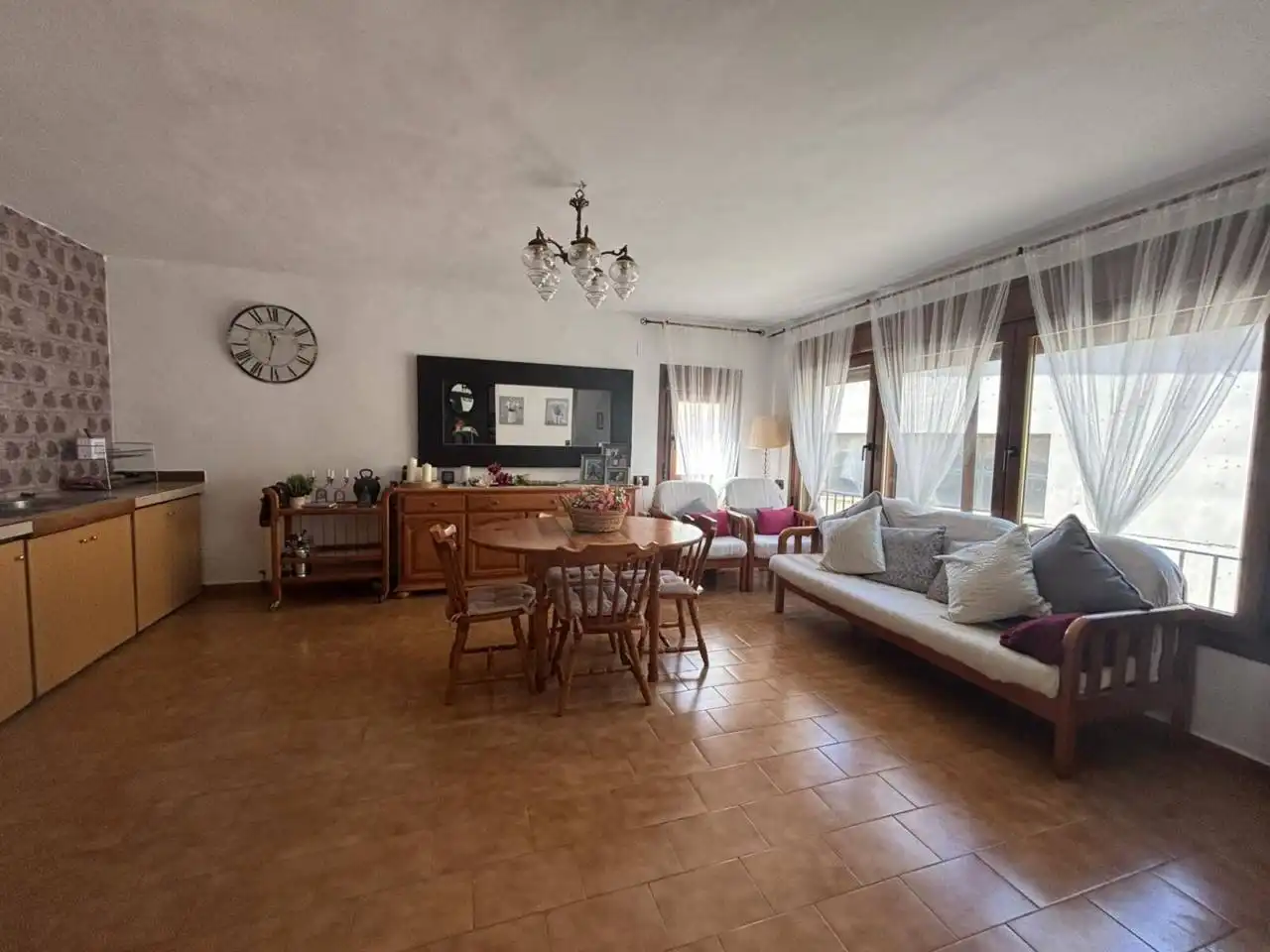 Sala d'estar de Casa o xalet en venda en Pontils amb Calefacció i Terrassa