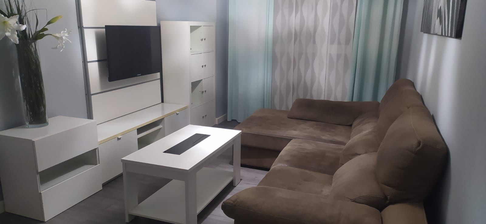 Living room of Flat for sale in Jerez de la Frontera  with Air Conditioner, Storage room and Furnished