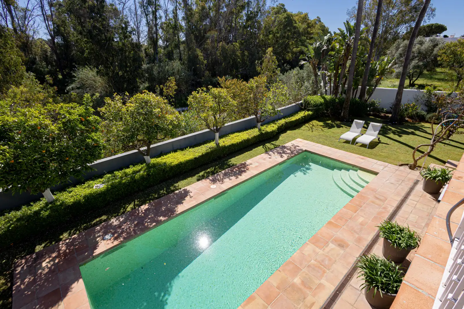 Piscina de Casa o chalet de alquiler en Estepona con Jardín privado, Terraza y Piscina