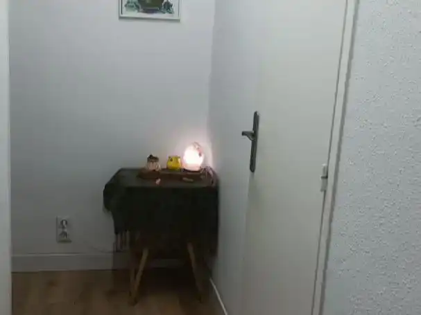 Schlafzimmer von Wohnung zur Miete in Barcelona mit Privatgarten, Parkett und Möbliert