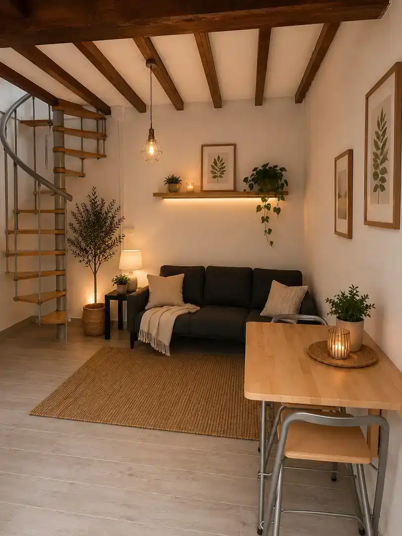 Sala de estar de Apartamento de alquiler en Lena con Amueblado