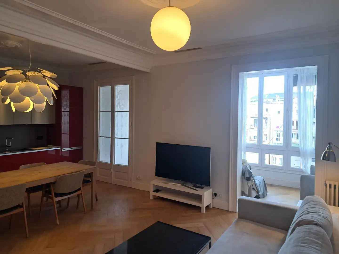 Sala d'estar de Pis en venda en Barcelona amb Aire condicionat, Calefacció i Parquet