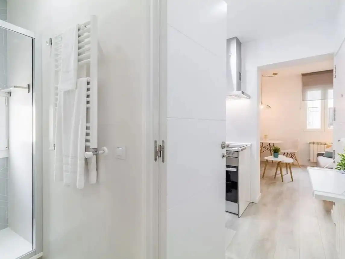 Cuina de Apartament per a compartir en Zamora Capital  amb Aire condicionat i Moblat