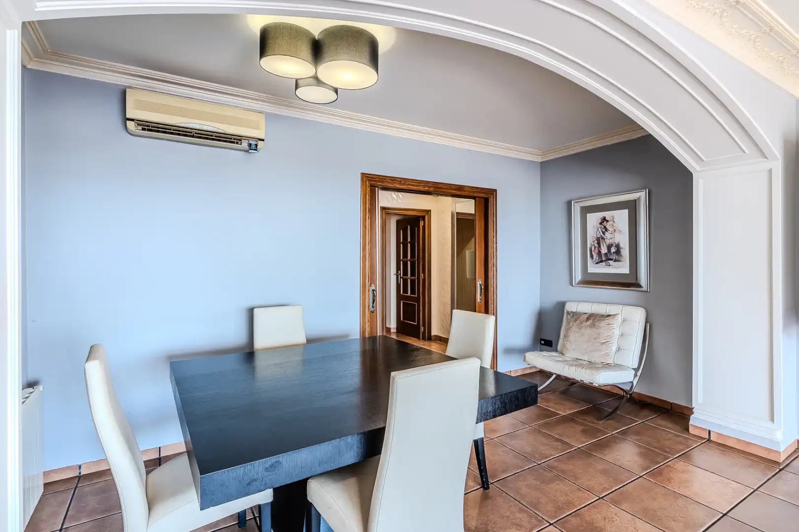 Dining room of Flat for sale in Burriana / Borriana  with Air Conditioner, Heating and Terrace
