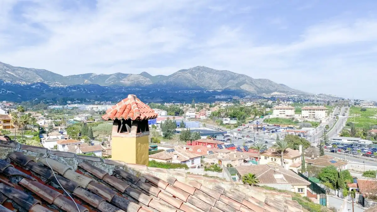 Vista exterior de Casa o chalet en venta en Mijas con Calefacción, Jardín privado y Terraza