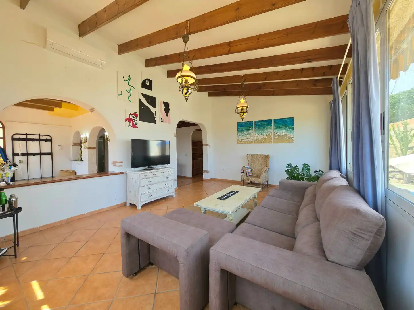 Living room of Houses for sale in El Campello  with Air Conditioner, Heating and Private garden