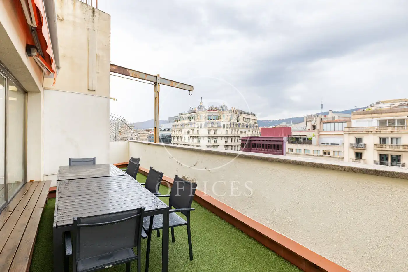 Terrasse von Büro zur Miete in Barcelona