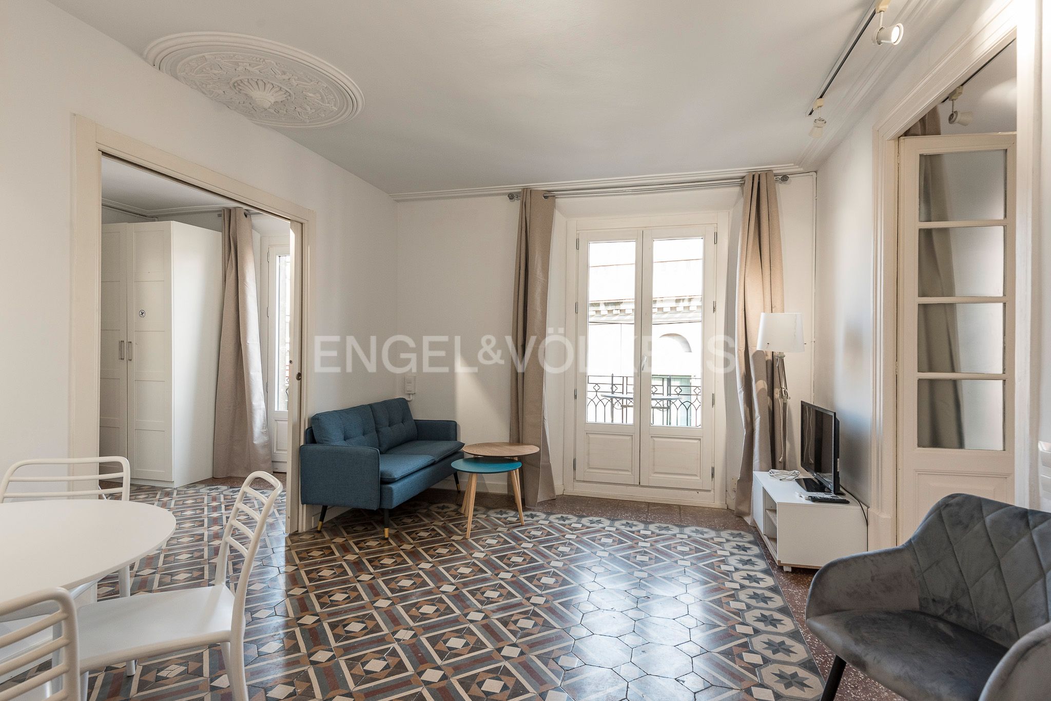 Sala d'estar de Apartament de lloguer en  Barcelona Capital amb Aire condicionat, Calefacció i Traster